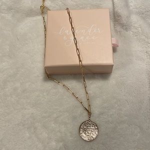 Coin necklace with adjustable chain